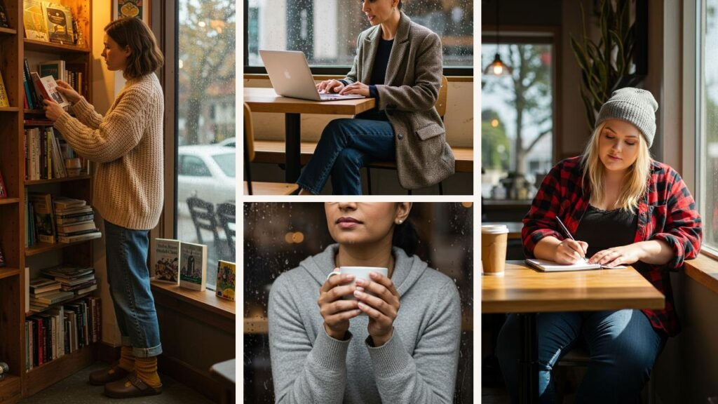 18_Cozy_Outfits_for_Rainy_Day_Coffee_Shop_Visits